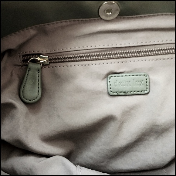 NWOT Deux Lux Sage Green Woven Hobo Bag - Picture 3 of 6